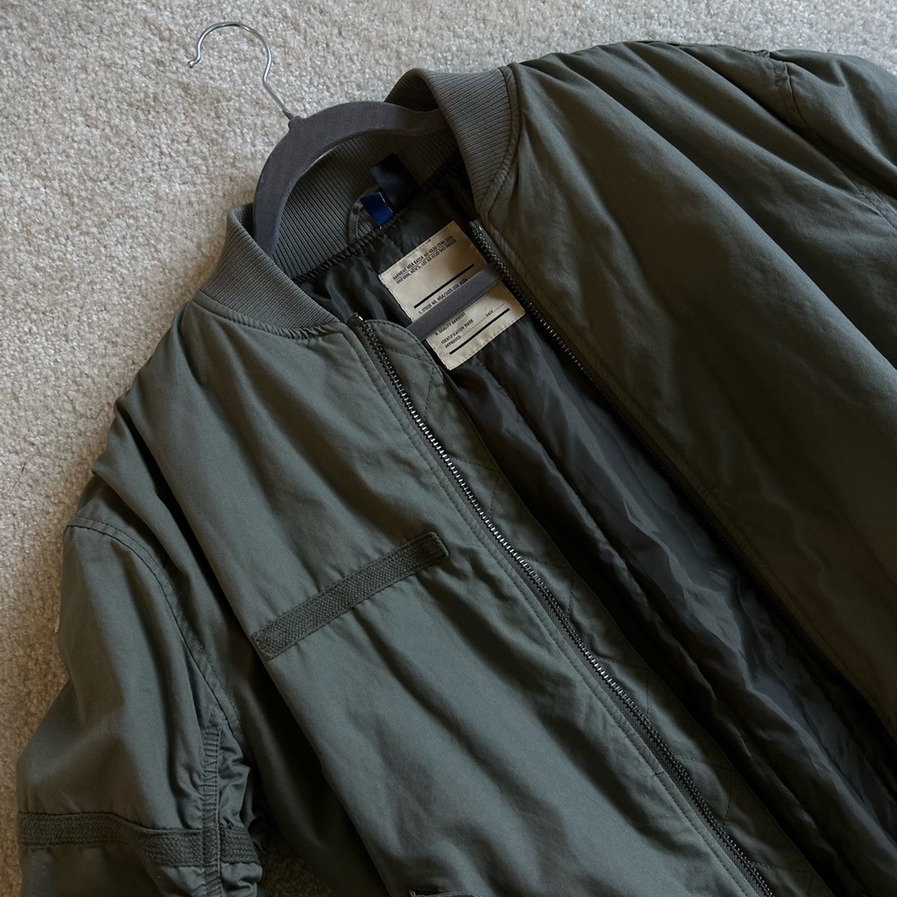 Military Green Bomber Jacket